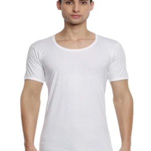 Men 100% Combed Cotton White Vest RNS Sukra