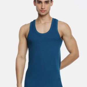 Men 100% Combed Assorted Cotton Vest RN Sukra