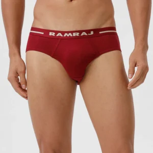 Men 100% Combed Cotton Black Outer Elastic Brief Suriya