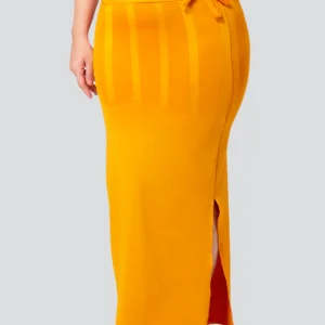 Inskirt Saree Shapewear - Mustard