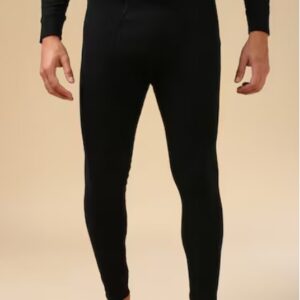 Men's Solid Antibacterial Snug Fit Thermal Bottom