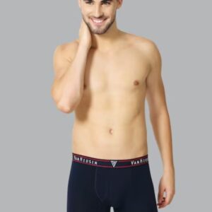 Men's Navy Solid Trunk