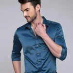 Blue mens shirt