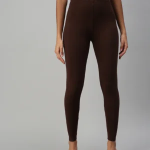 Ankle Leggings - Brown