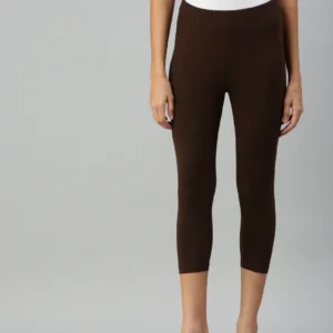 Leggings Capri-Brown