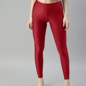 Shimmer Leggings -Red