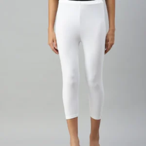 Leggings Capri-White