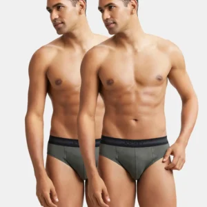 Super Combed Cotton Solid Brief  (Pack of 2)#1010