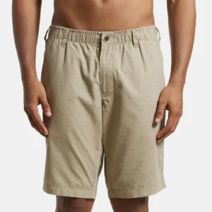 Super Combed Mercerised Cotton Woven Printed Straight Fit Shorts with Side Pockets#1206