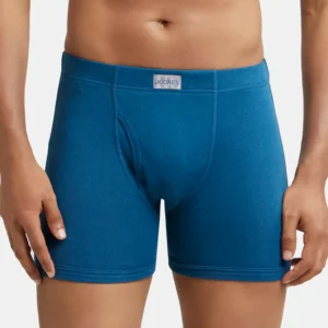 Super Combed Cotton Rib Solid Boxer Brief with Ultrasoft and Durable Waistband #8008