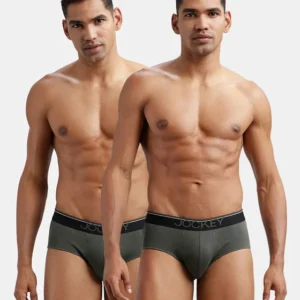Super Combed Cotton Solid Brief with Ultrasoft Waistband #8037 (Pack of 2 Pcs)
