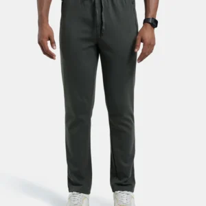 Super Combed Cotton Pique Slim Fit Track Pant with side Zipper Pockets #AM44