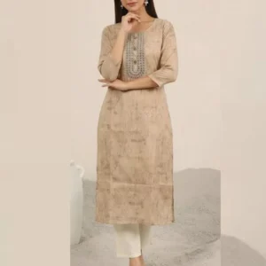 Women's Straight Cut Soft Cotton Kurti