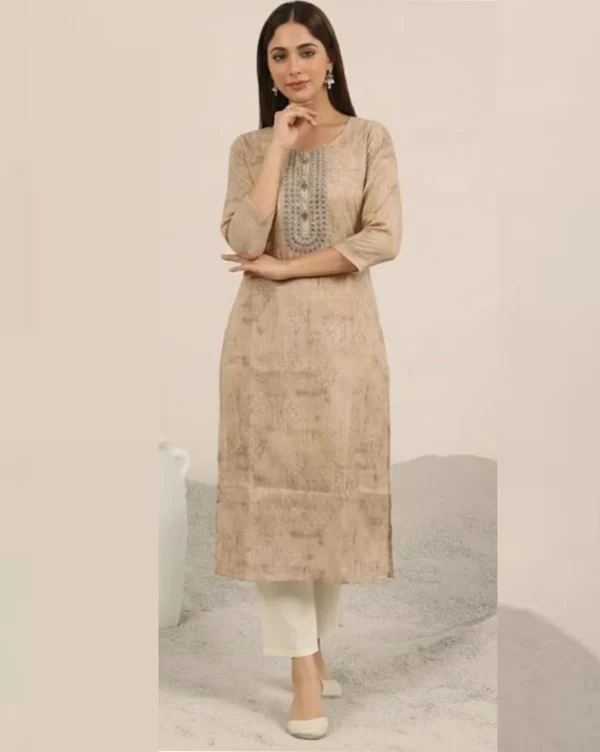 Women's Straight Cut Soft Cotton Kurti