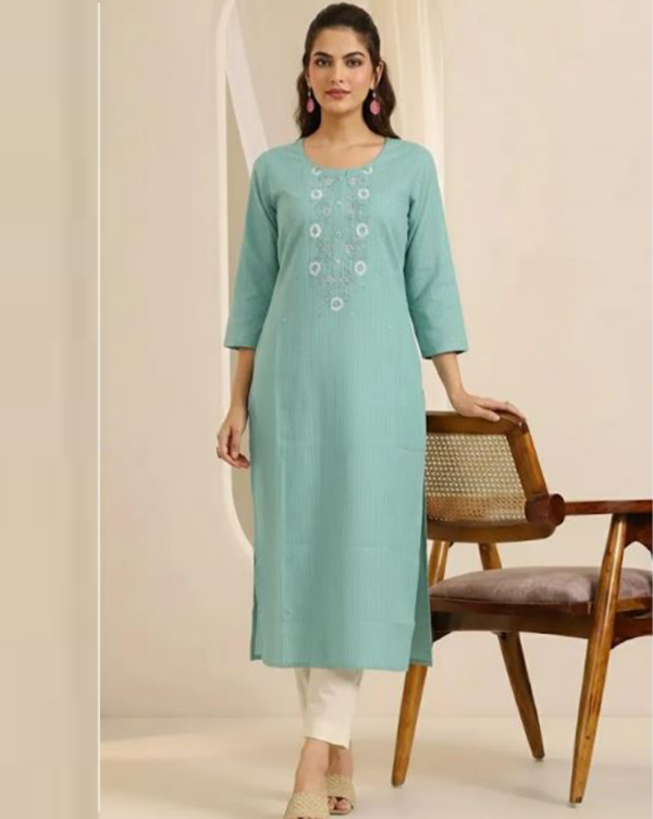 Women's Straight Cut Cotton Kurti