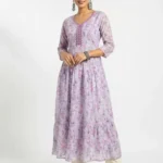 Women's Flair Cotton Kurti Lavender