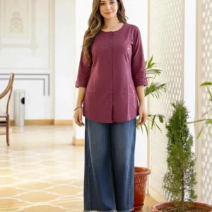 Women's Pure Cotton Short Kurti