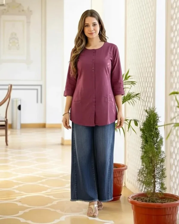Women's Pure Cotton Short Kurti