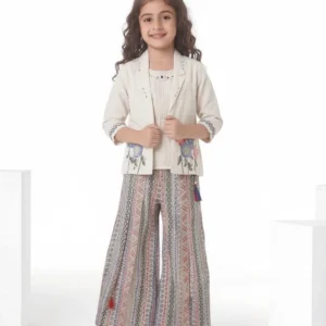 Girls Western Plazzo Set