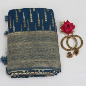 semi raw silk saree