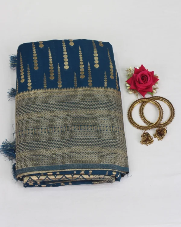 semi raw silk saree