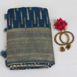 semi raw silk saree