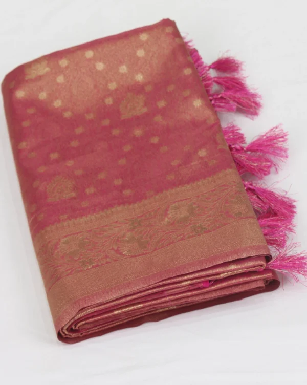 semi tissue silk saree
