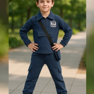 Boy's Full Suit Two Pieces Navy Blue Hosiery