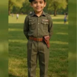 Kids Indian Royal Army Dress