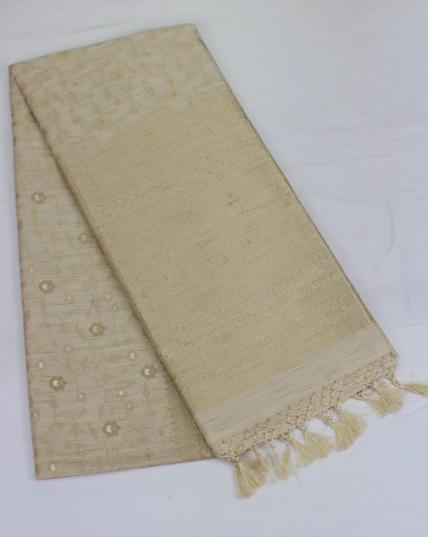 semi raw silk saree