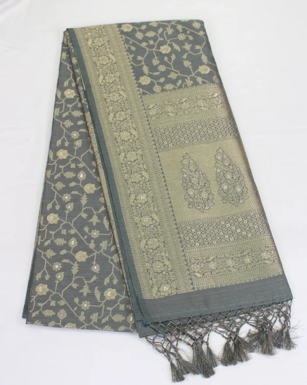 semi raw silk saree