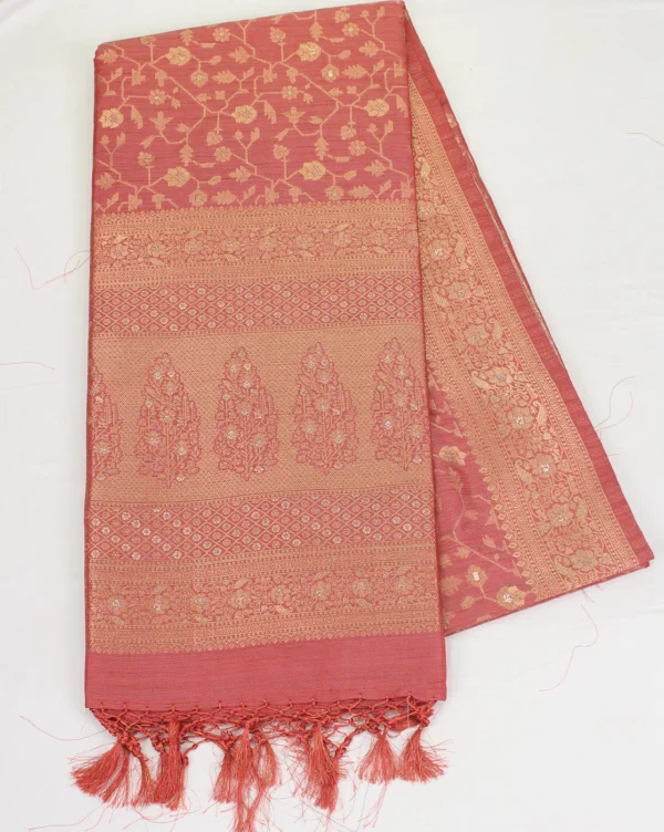 semi raw silk saree