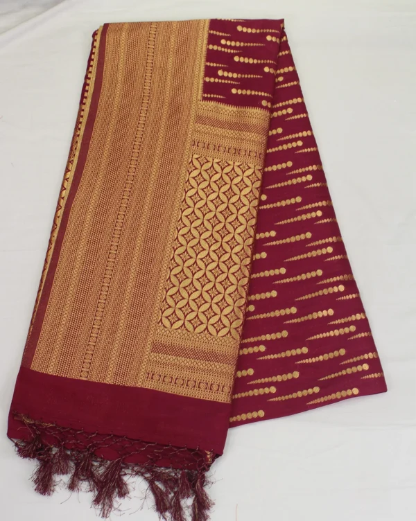 semi raw silk saree