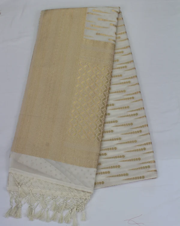 semi raw silk saree