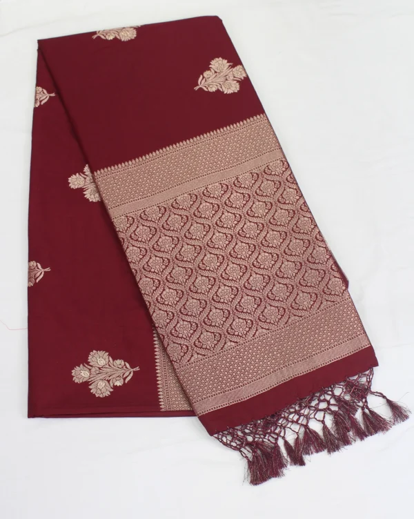 semi raw silk saree
