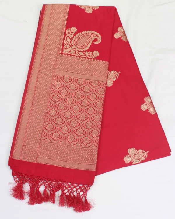 semi raw silk saree
