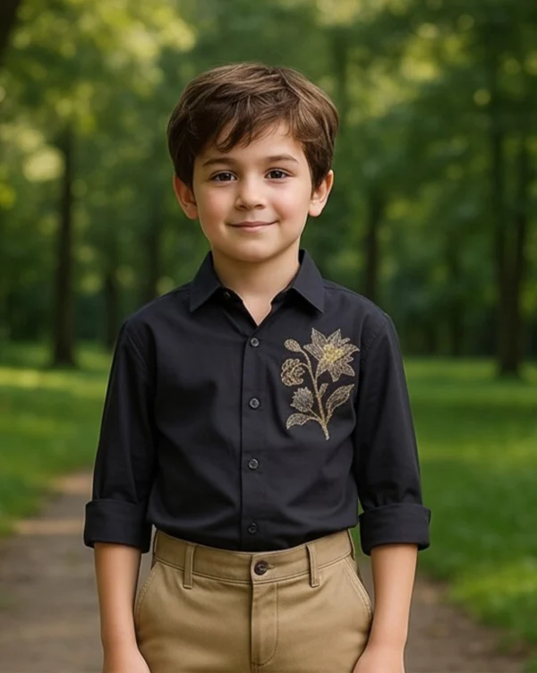 Boy's Premium Poly Cotton Shirt