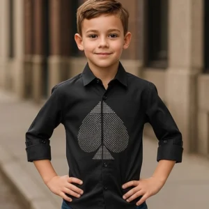 Boy's Premium Poly Cotton Shirt Dark Bottle Green