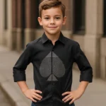 Boy's Premium Poly Cotton Shirt Dark Bottle Green
