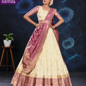 Ladies Semi Tussar Lehenga
