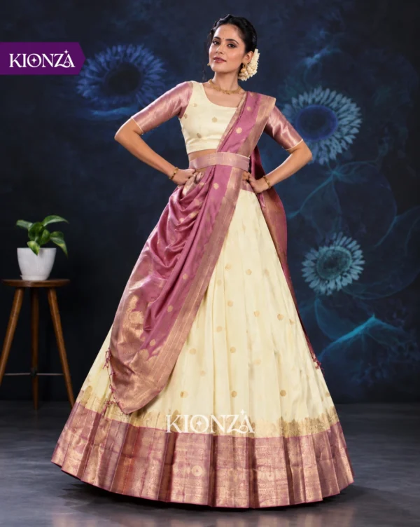 Ladies Semi Tussar Lehenga