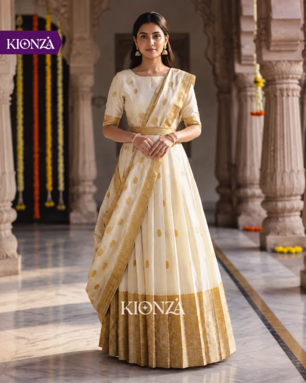 Ladies Semi Tussar Lehenga