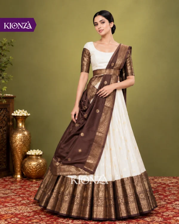 Ladies Semi Tussar Lehenga