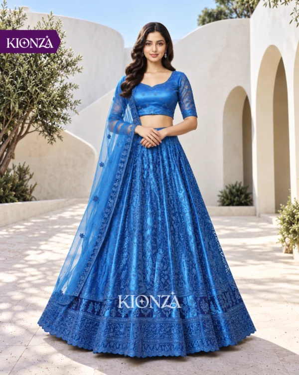 Ladies Semi Tussar Lehenga