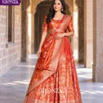 ladies lehenga semi tussar
