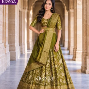 Ladies Semi Tussar Lehenga
