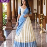 ladies lehenga semi tussar