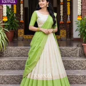 ladies lehenga semi tussar