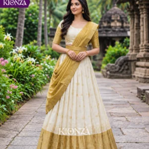 ladies lehenga semi tussar