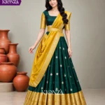 ladies lehenga semi tussar